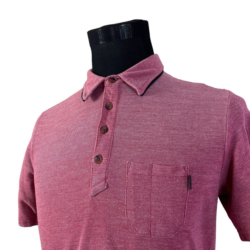 Oakley | Men's Red heather Short Sleeve Polo Shirt Size Small - Picture 1 of 7